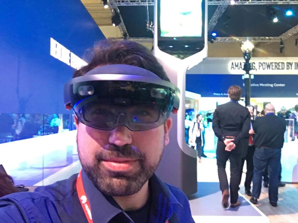 Mobile World Congress 2017 virtual reality connected city and a Stereoscape project live 3
