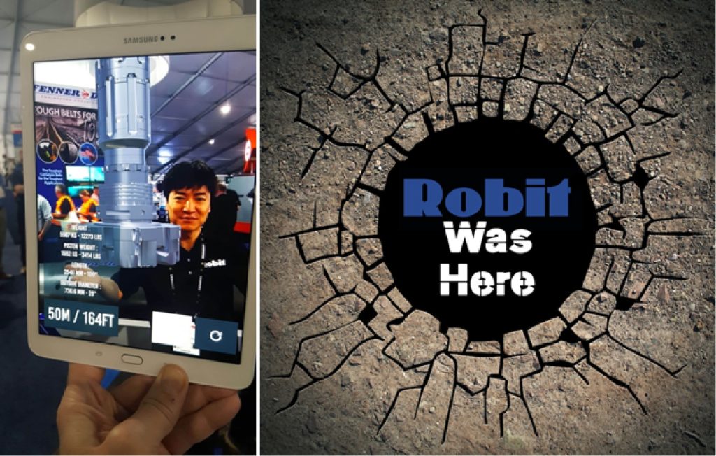 Robit exhibition AR App
