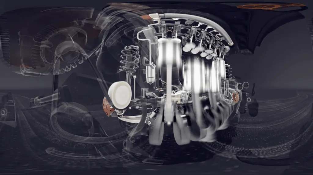 A journey through car’s engine in virtual reality