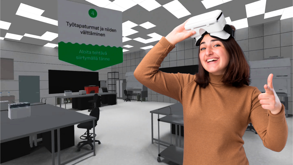 Virtuaalinen oppimisympäristö, jossa opitaan laboratoriotyön käytäntöjä turvallisesti