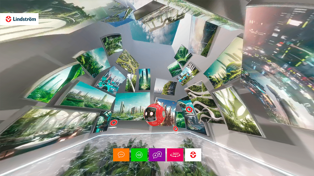 Lindström's virtual world dream room about sustainability