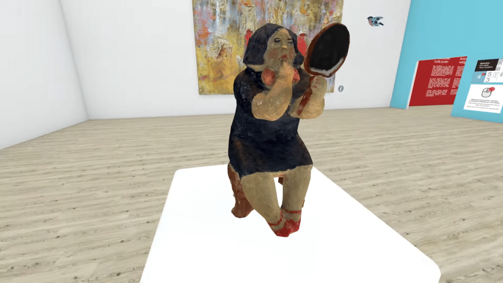Virtual art museum screenshot