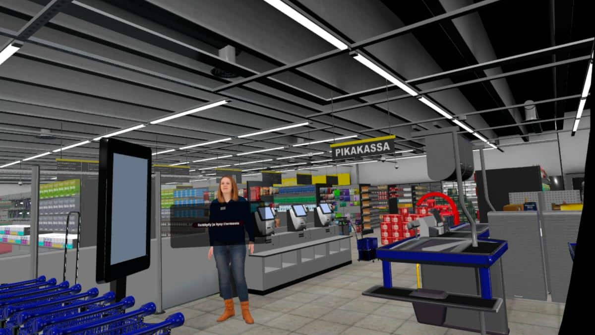 security guard training virtual reality supermarket 3